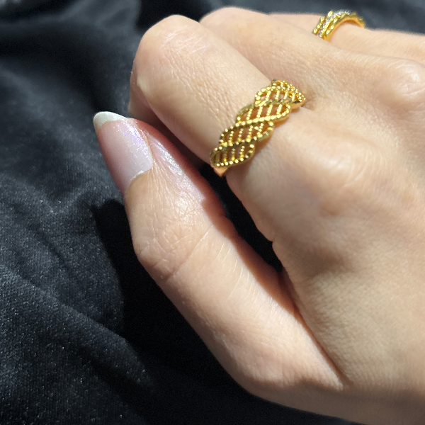 Gold plated ring